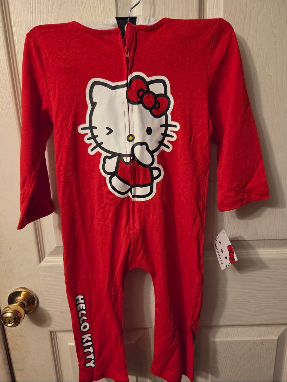Hello Kitty Red Zip-Front Kids One-Piece